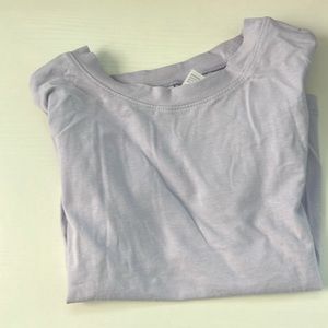 Lavender t shirt crop top